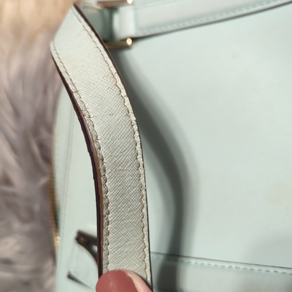 Kate Spade Newbury Lane Felix Blue Hydrangea Handbag Tote Satchel Purse MRP $259 - Picture 7 of 8